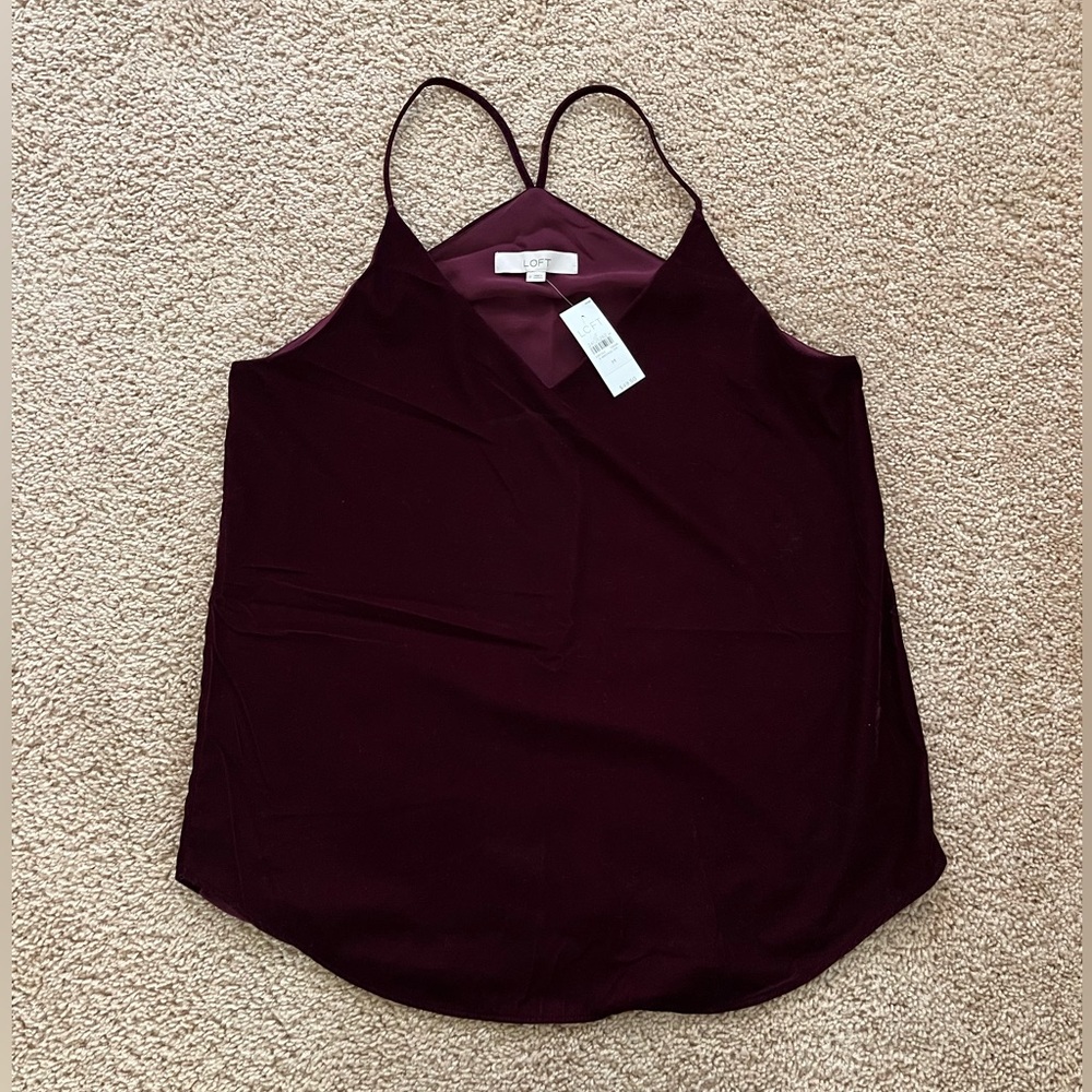 NEW WITH TAGS!!! LOFT Velvet Tank Top